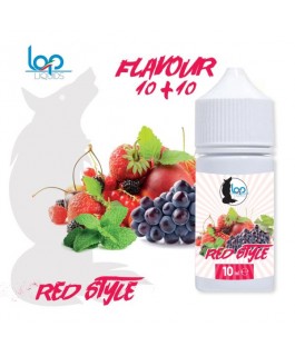 FLAVOUR 10 + 10 RED STYLE – 10 ML IN BOTTLE OF 30 ML- LOP 