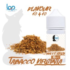 FLAVOUR 10 + 10 TABACCO VIRGINIA – 10 ML IN BOTTLE OF 30 ML- LOP